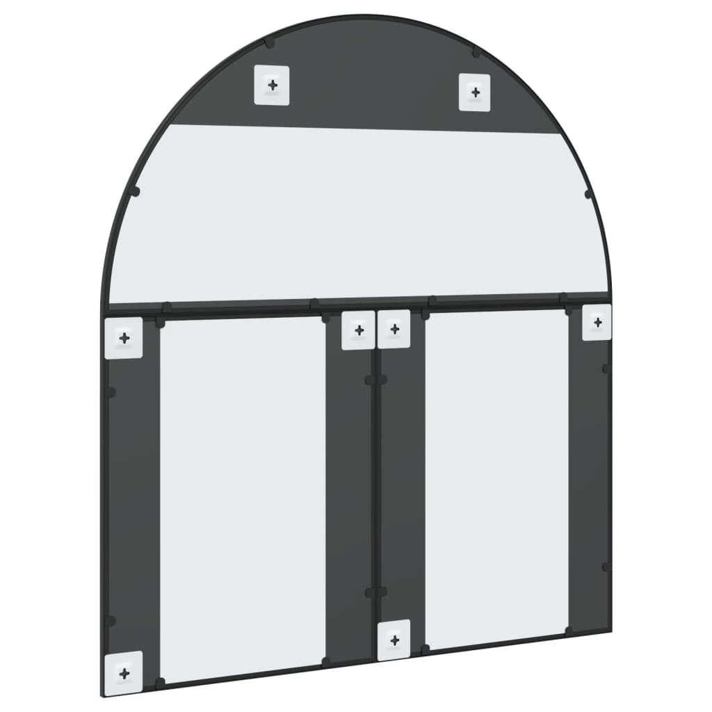 Miroir mural noir 100x110 cm arche fer - XIOS