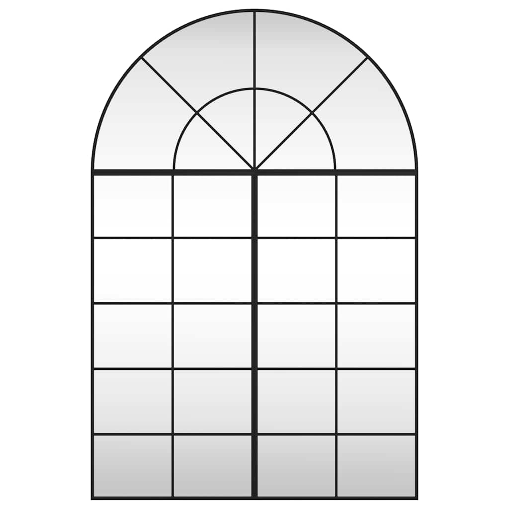 Miroir mural noir 100x150 cm arche fer - XIOS