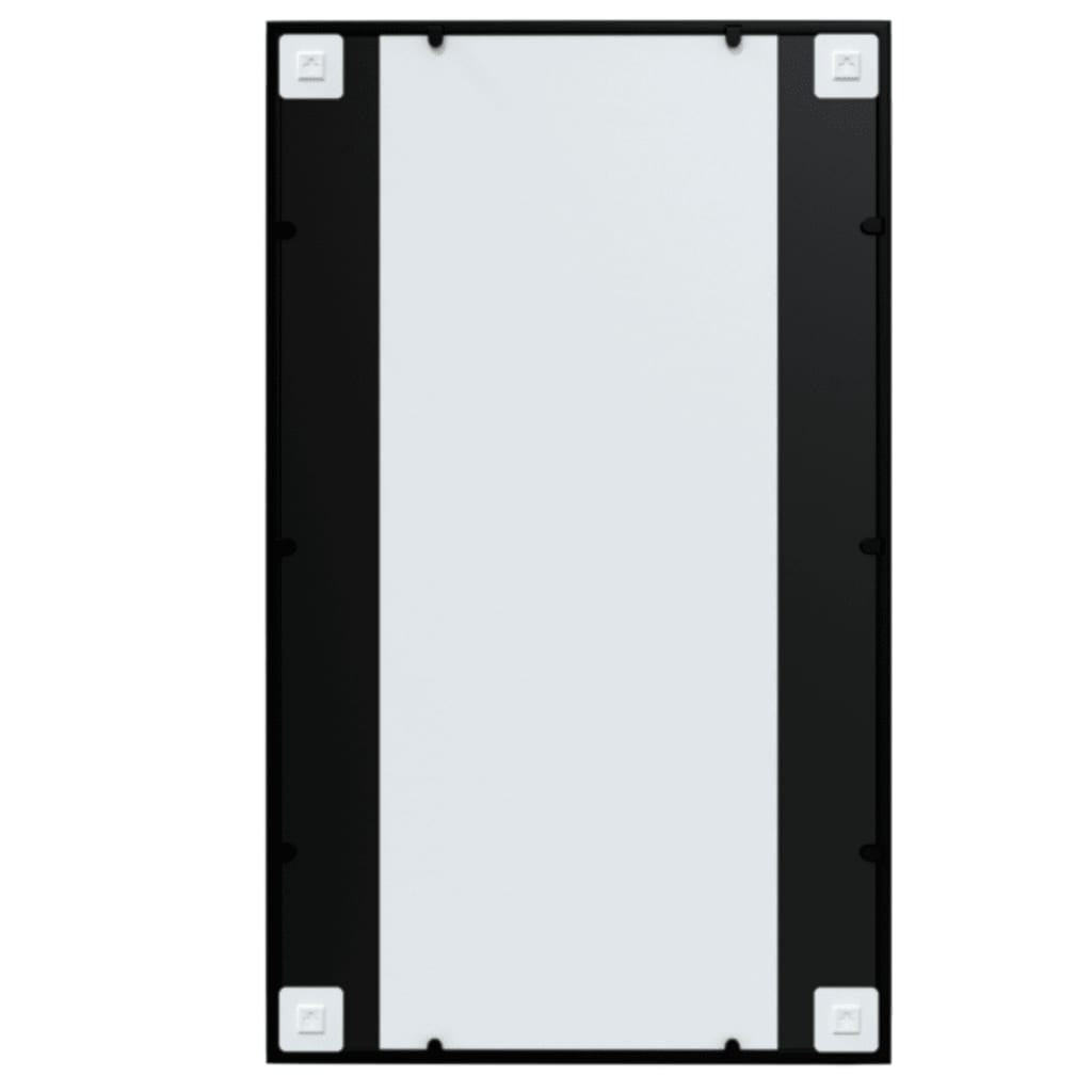 Miroirs muraux 4 pcs noir 100x60 cm métal - XIOS