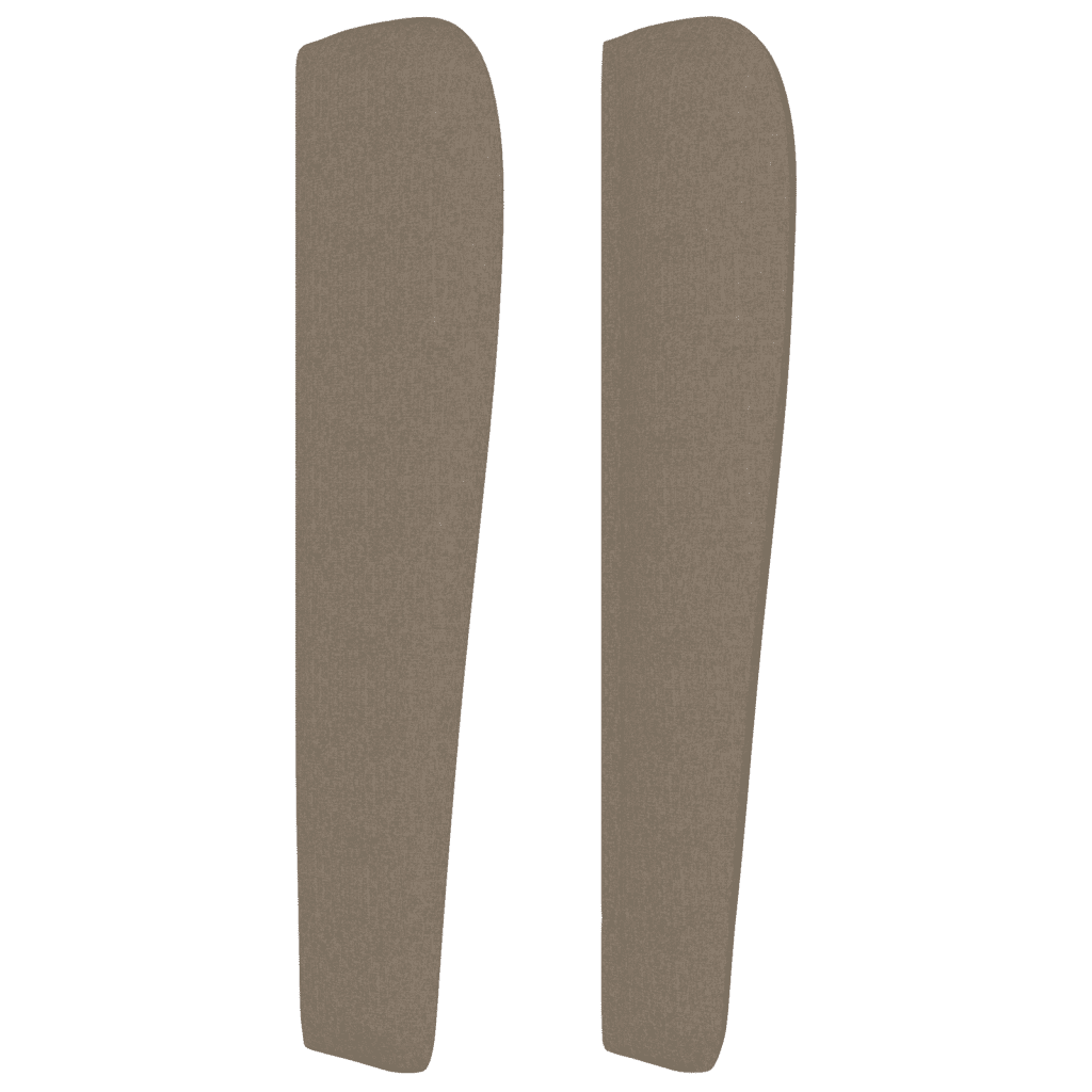 Sommier à lattes de lit avec matelas Taupe 90x200 cm Tissu