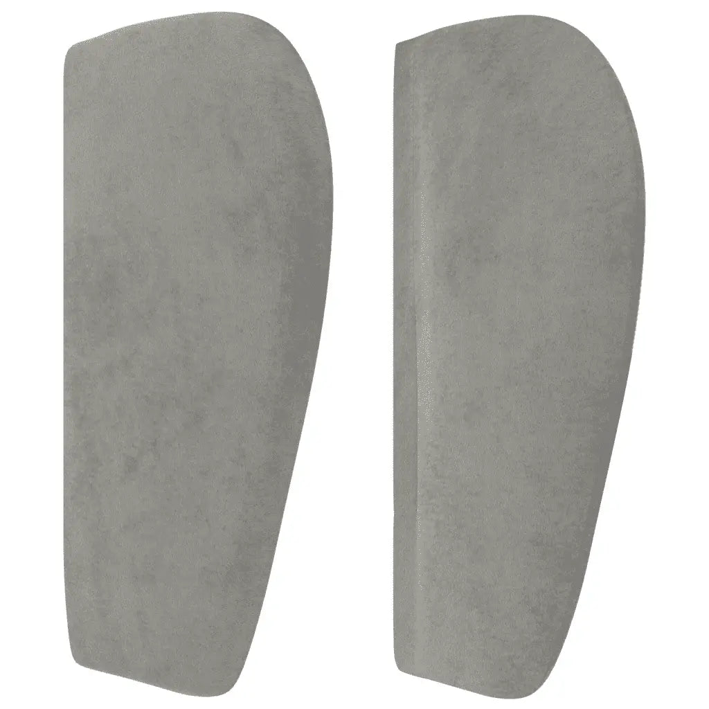 Sommier à lattes de lit et matelas Gris clair 200x200cm Velours - XIOS