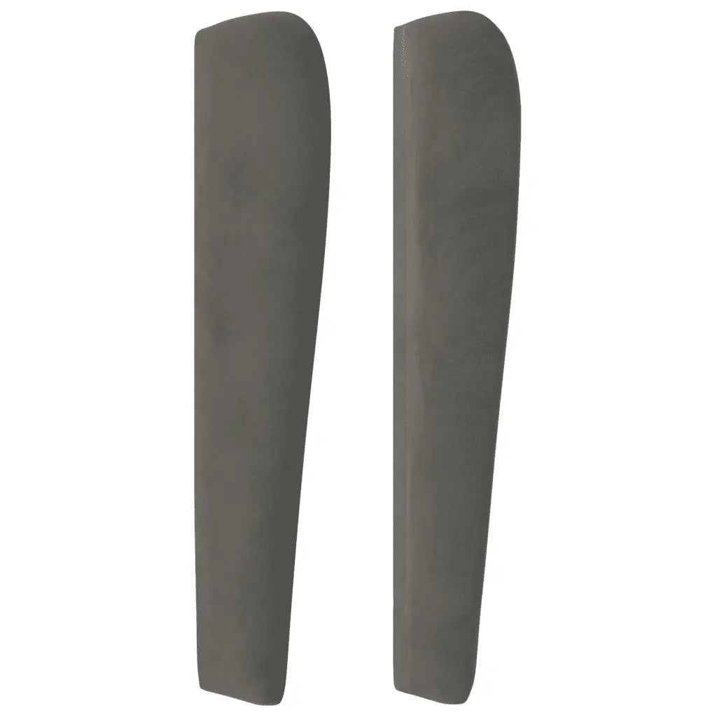 Sommier à lattes de lit et matelas Gris foncé 140x190cm Velours - XIOS