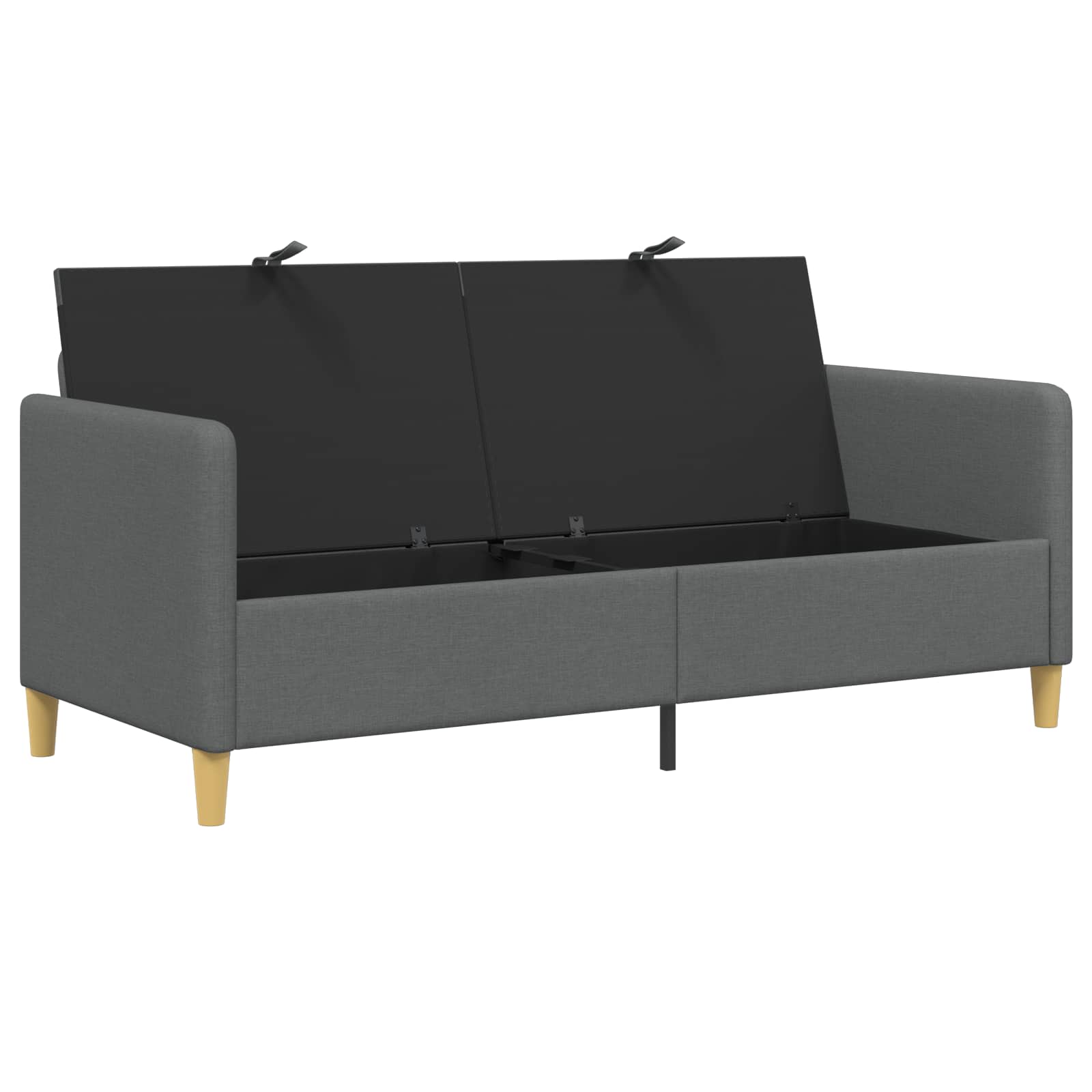Sofa avec rangement Gris foncé 172 x 78 x 87 cm Polyester - XIOS