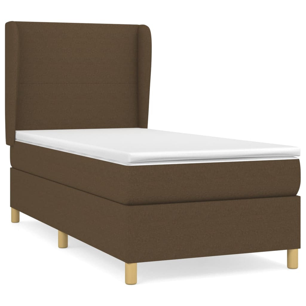 Sommier à lattes de lit avec matelas Marron foncé 90x190 cm - XIOS