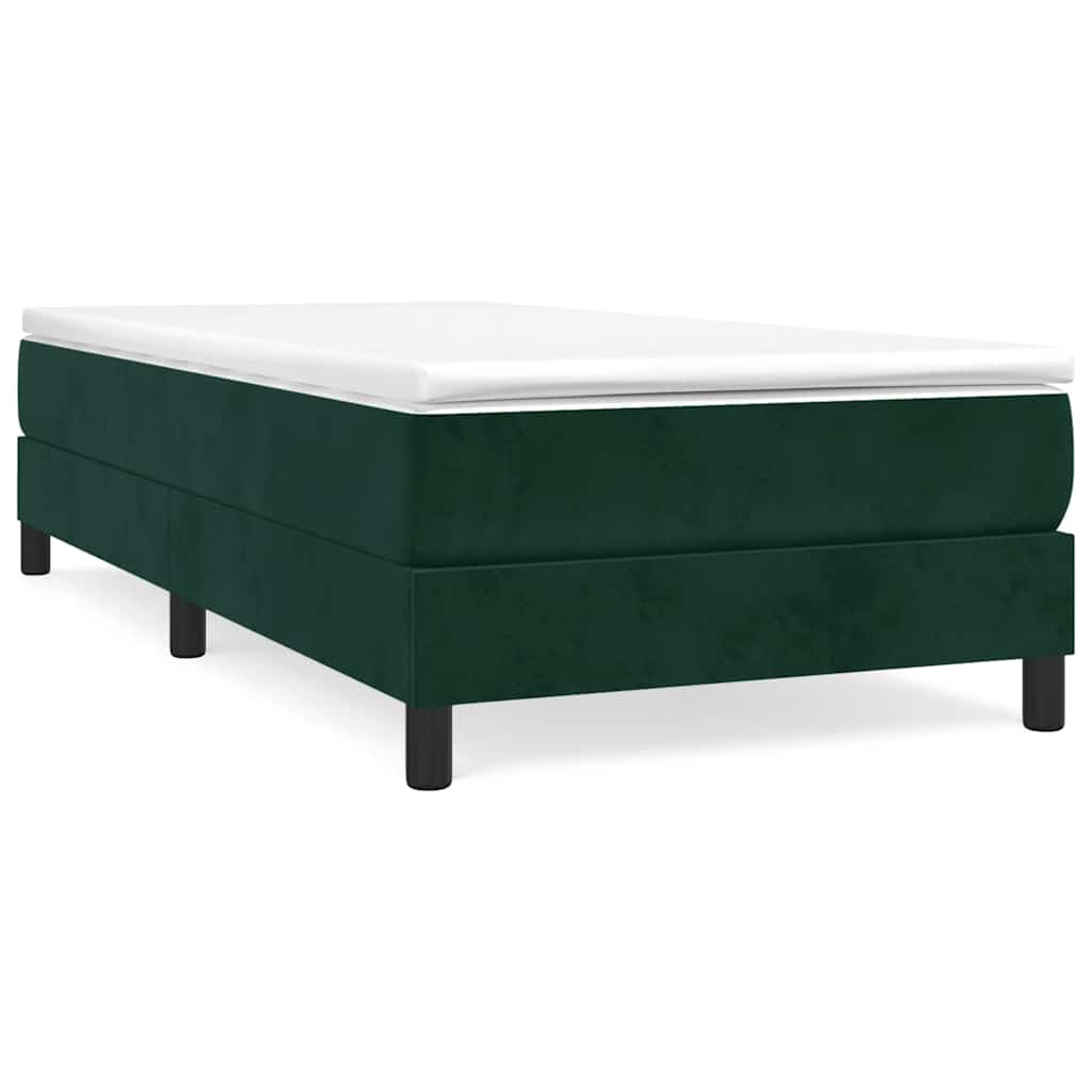 Sommier à lattes de lit et matelas Vert foncé 120x200cm Velours - XIOS