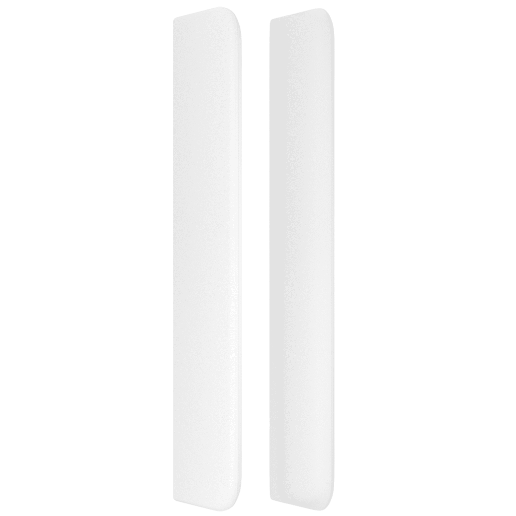 Sommier à lattes de lit avec matelas Blanc 80x200 cm Similicuir