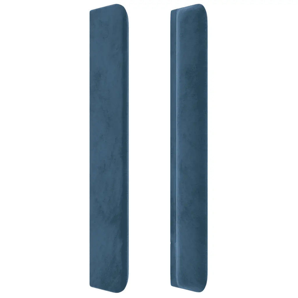 Sommier à lattes de lit et matelas Bleu foncé 140x190cm Velours - XIOS