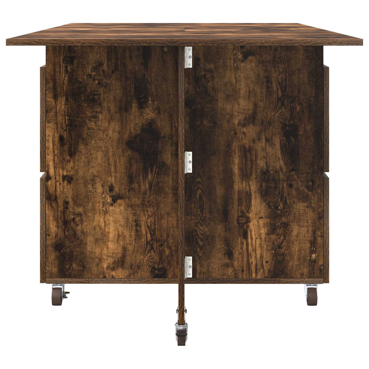 Table à dîner 140 x 80 x 77 cm Bois d'ingénierie Chêne fumé - XIOS