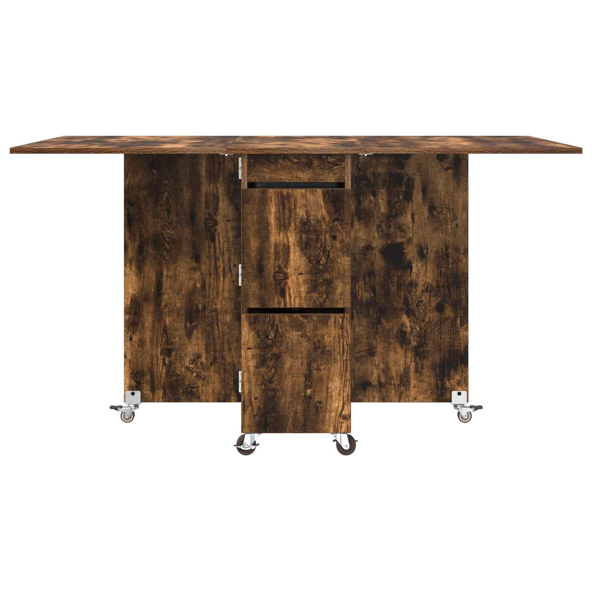 Table à dîner 140 x 80 x 77 cm Bois d'ingénierie Chêne fumé - XIOS
