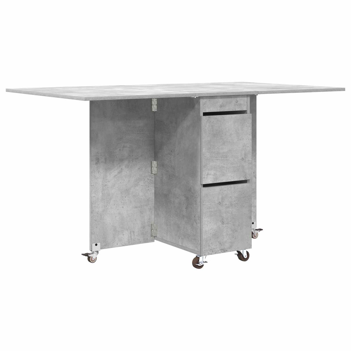 Table à dîner 140 x 80 x 77 cm Bois d'ingénierie Gris béton - XIOS