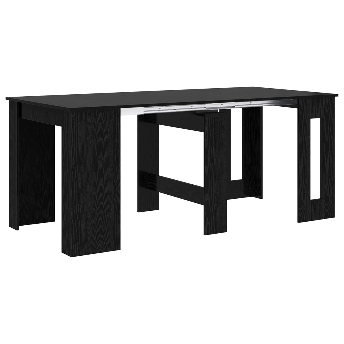 Table à dîner 180 x 85 x 75 cm Bois d'ingénierie Chêne noir - XIOS