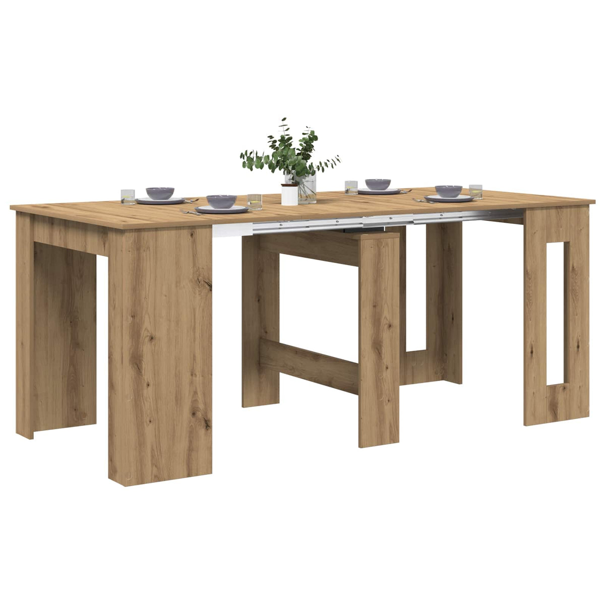 Table à dîner Chêne artisanal 180 x 85 x 75 cm - XIOS