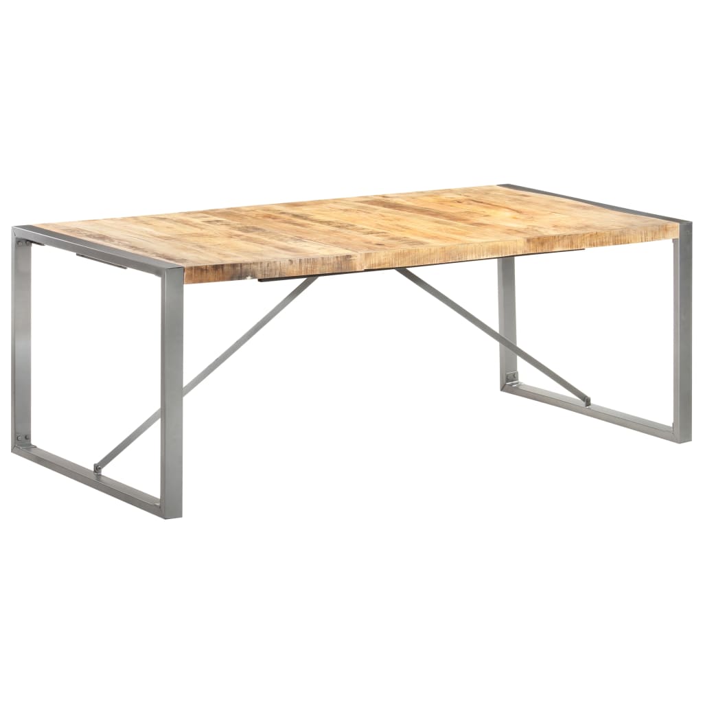Table à manger 200x100x75 cm Bois de manguier massif brut - XIOS