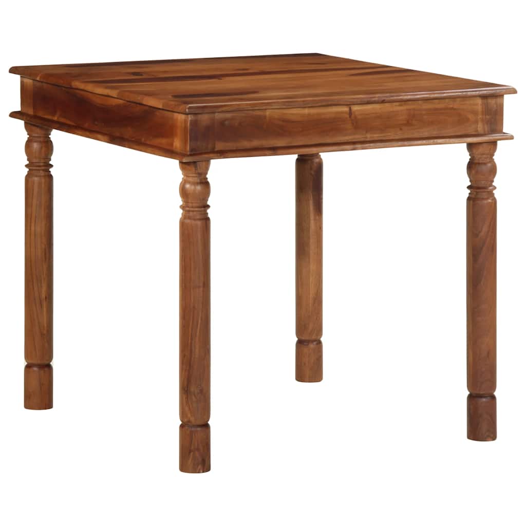 Table à manger 80x80x77 cm bois d'acacia solide - XIOS