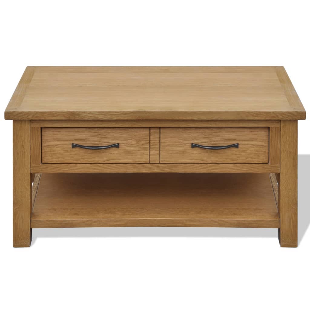 Table basse 88x53x45 cm Bois de chêne massif - XIOS