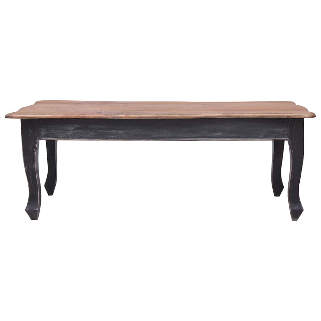 Table basse Noir 120x60x45 cm Bois d’acajou massif - XIOS