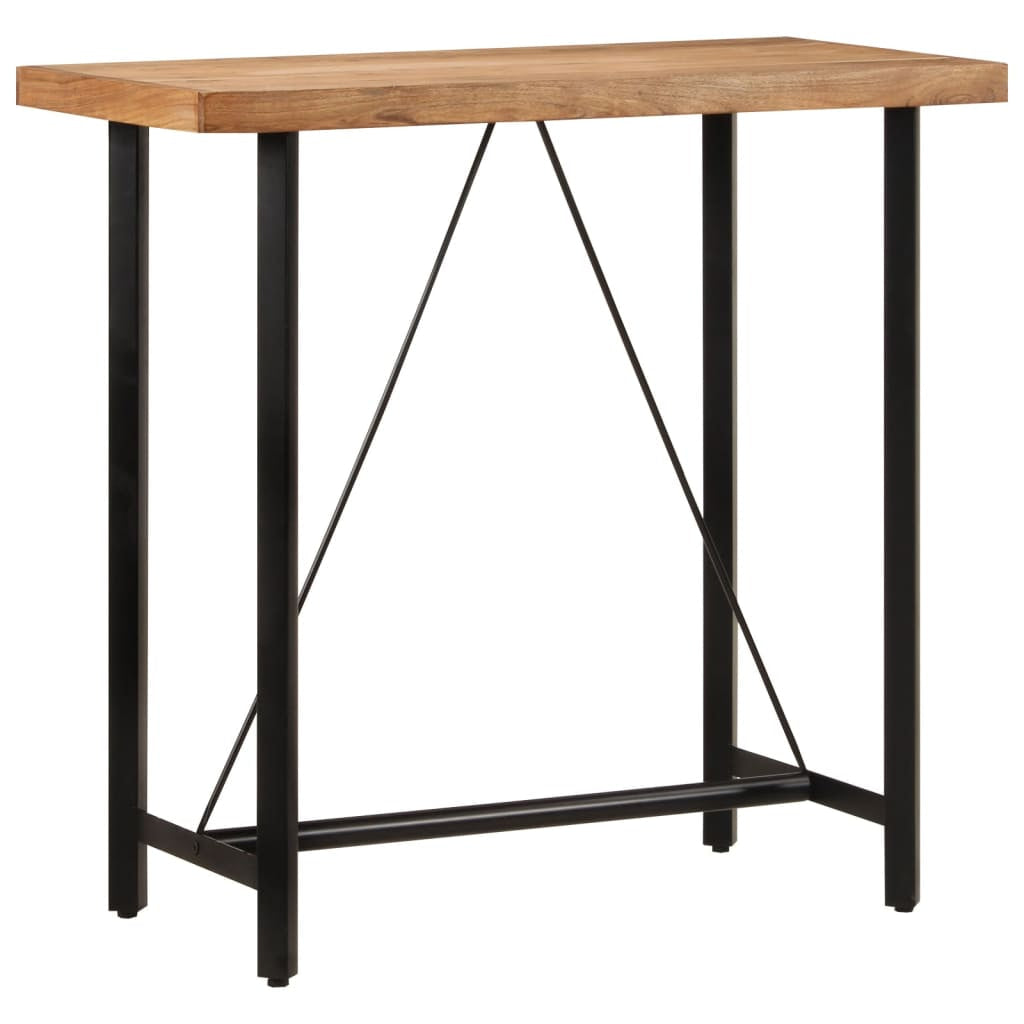 Table de bar 110x55x107 cm bois massif d’acacia et fer - XIOS
