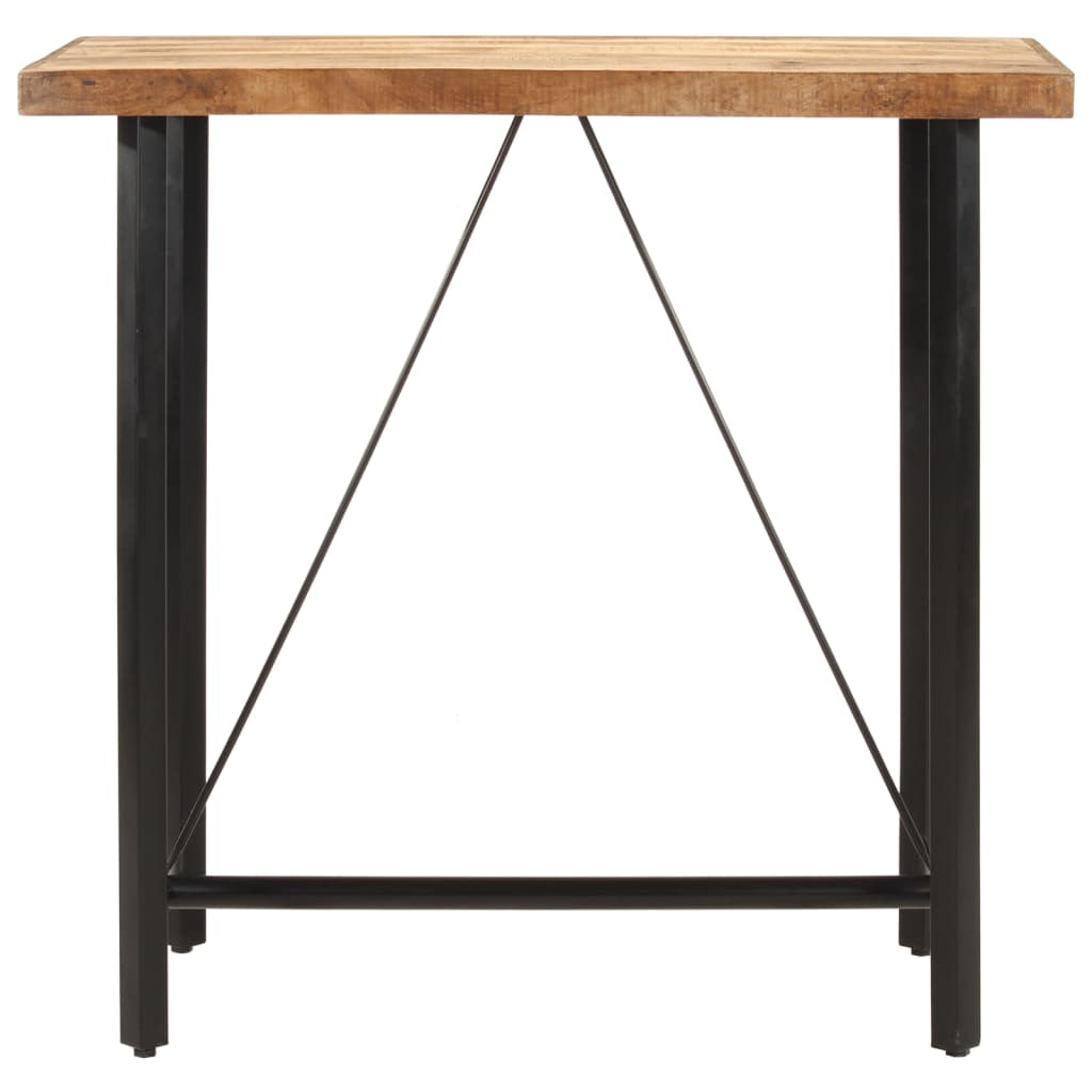 Table de bar 110x55x107 cm bois massif de manguier et fer - XIOS