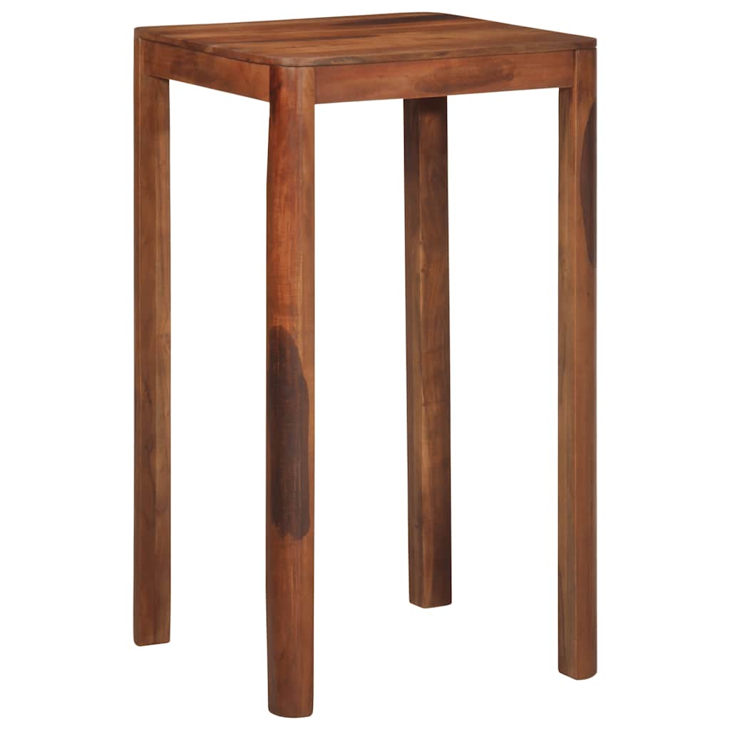 Table de bar 60 x 60 x 107 cm bois massif d'acacia - XIOS