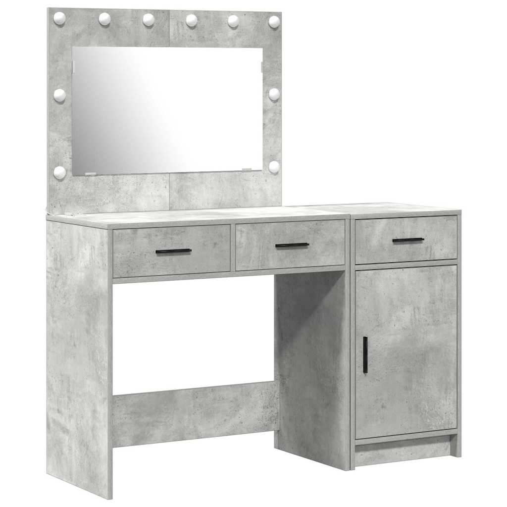 Table de Toilette 2 pc Gris 40 x 41 x 75 cm Bois d'ingénierie - XIOS