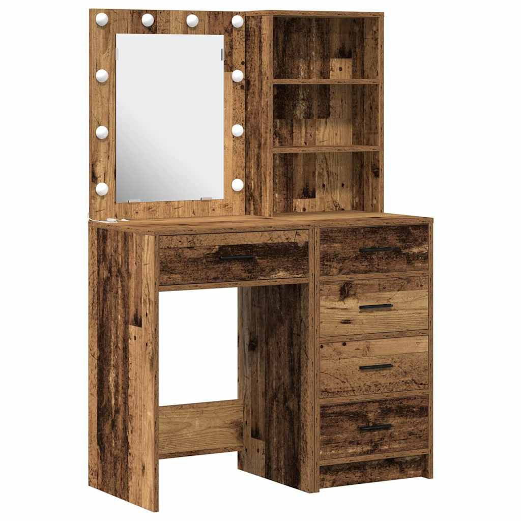 Table de Toilette 2 pc Marron 50 x 41 x 135 cm - XIOS