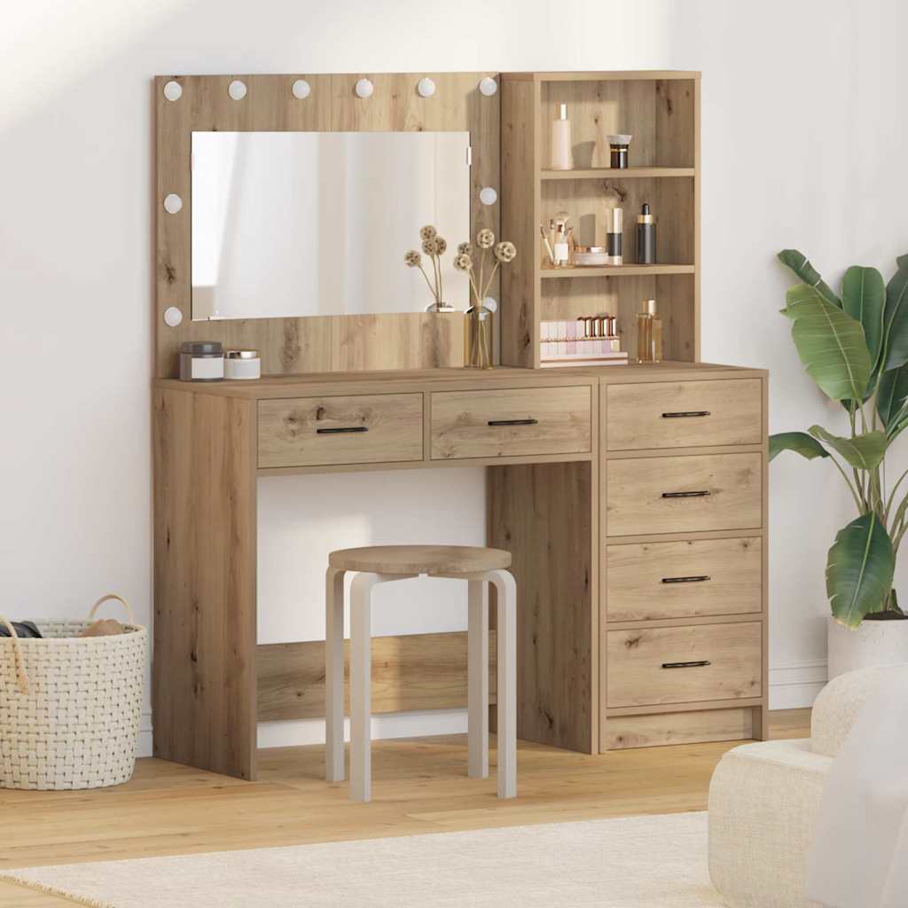 Table de Toilette 2 pc Marron 78.5 x 41 x 135 cm - XIOS