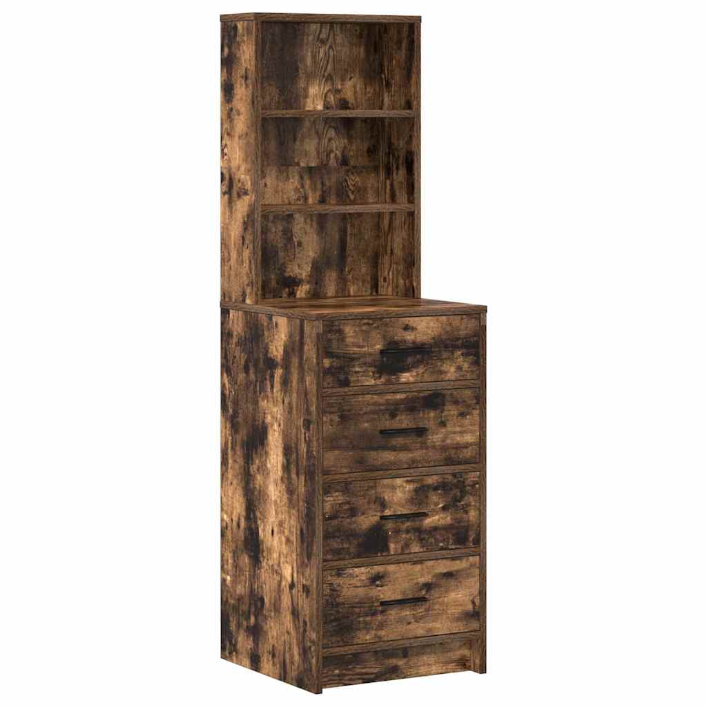 Table de Toilette 3 pc Chêne fumé 78,5 x 41 x 135 cm - XIOS