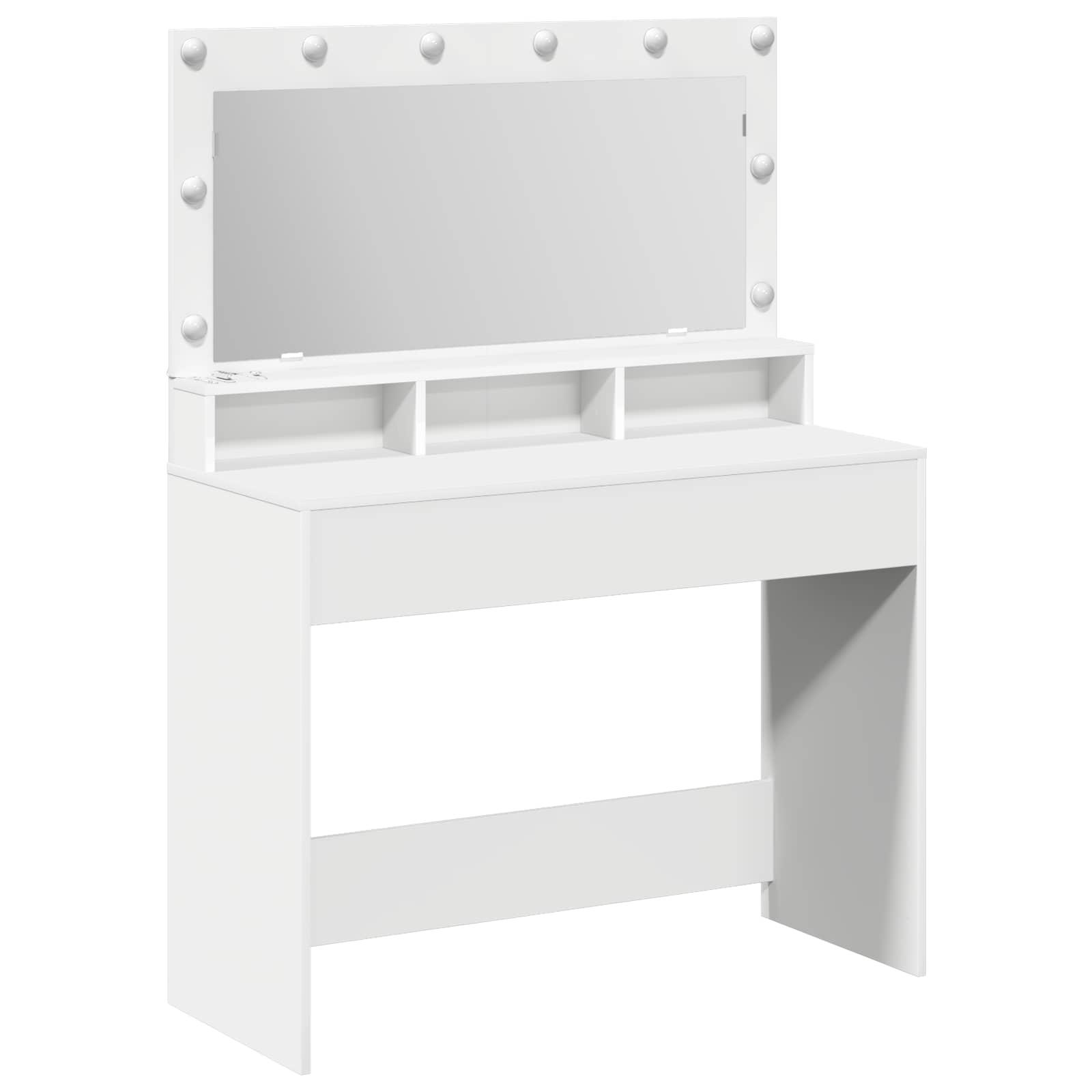 Table de Toilette Blanc 100 x 41 x 135 cm Bois d'ingénierie - XIOS