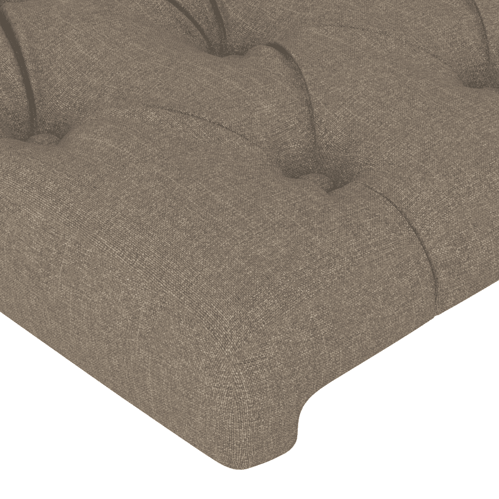 Sommier à lattes de lit avec matelas Taupe 140x200 cm Tissu