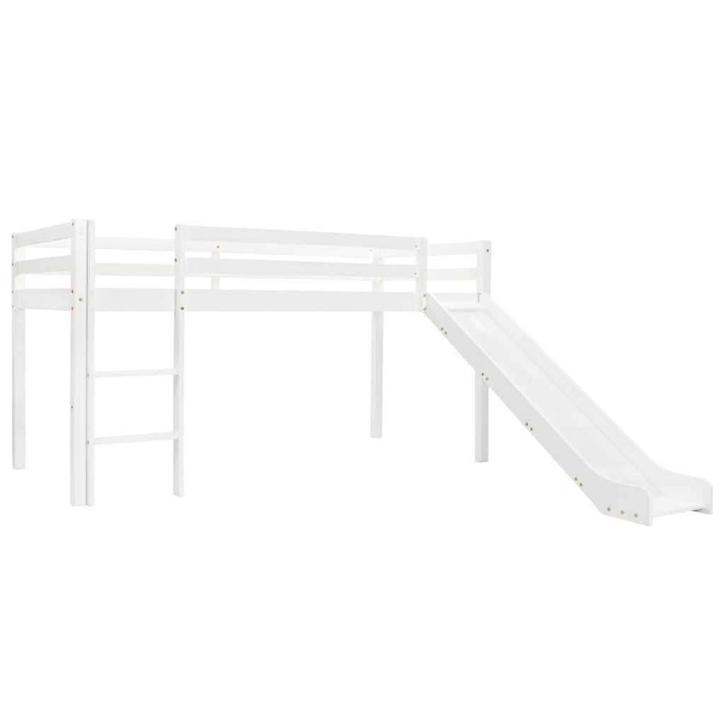 Lit mezzanine d'enfants toboggan et échelle bois pin 97x208 cm Lits bébés et enfants vidaXL