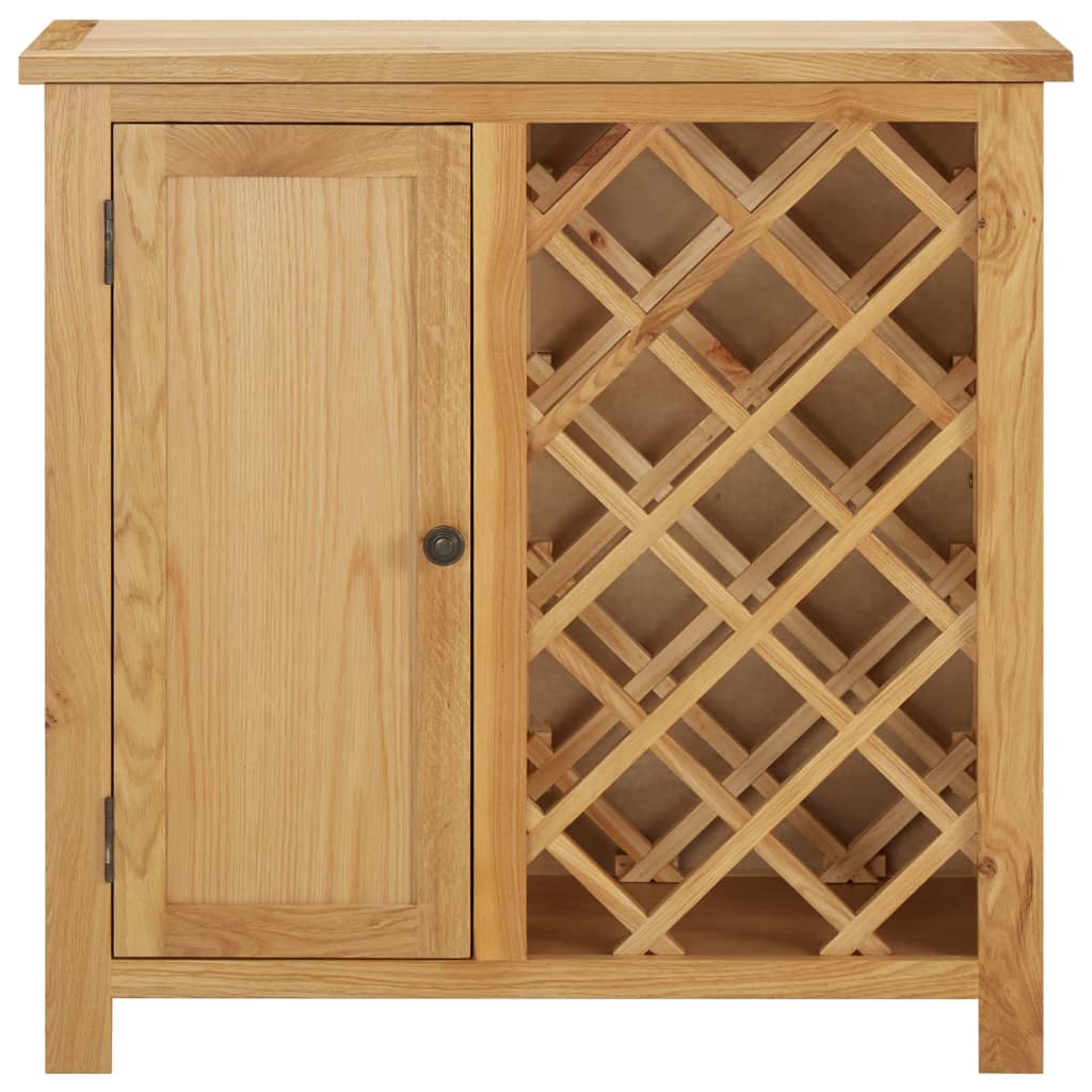 Casier à bouteilles 11 bouteilles 80x32x80cm Bois de chêne Casiers à bouteilles vidaXL