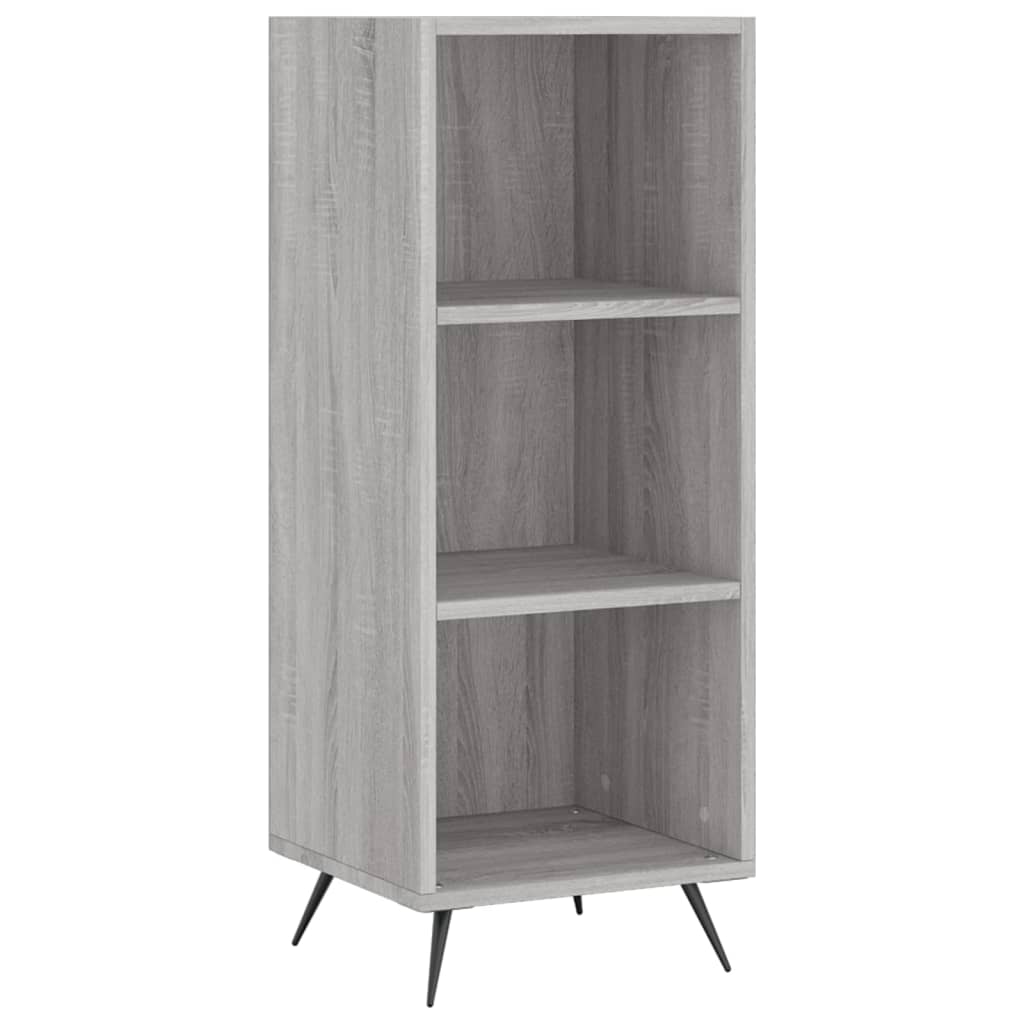 Armoire à étagères sonoma gris 34,5x32,5x90cm bois d'ingénierie Buffets & bahuts vidaXL