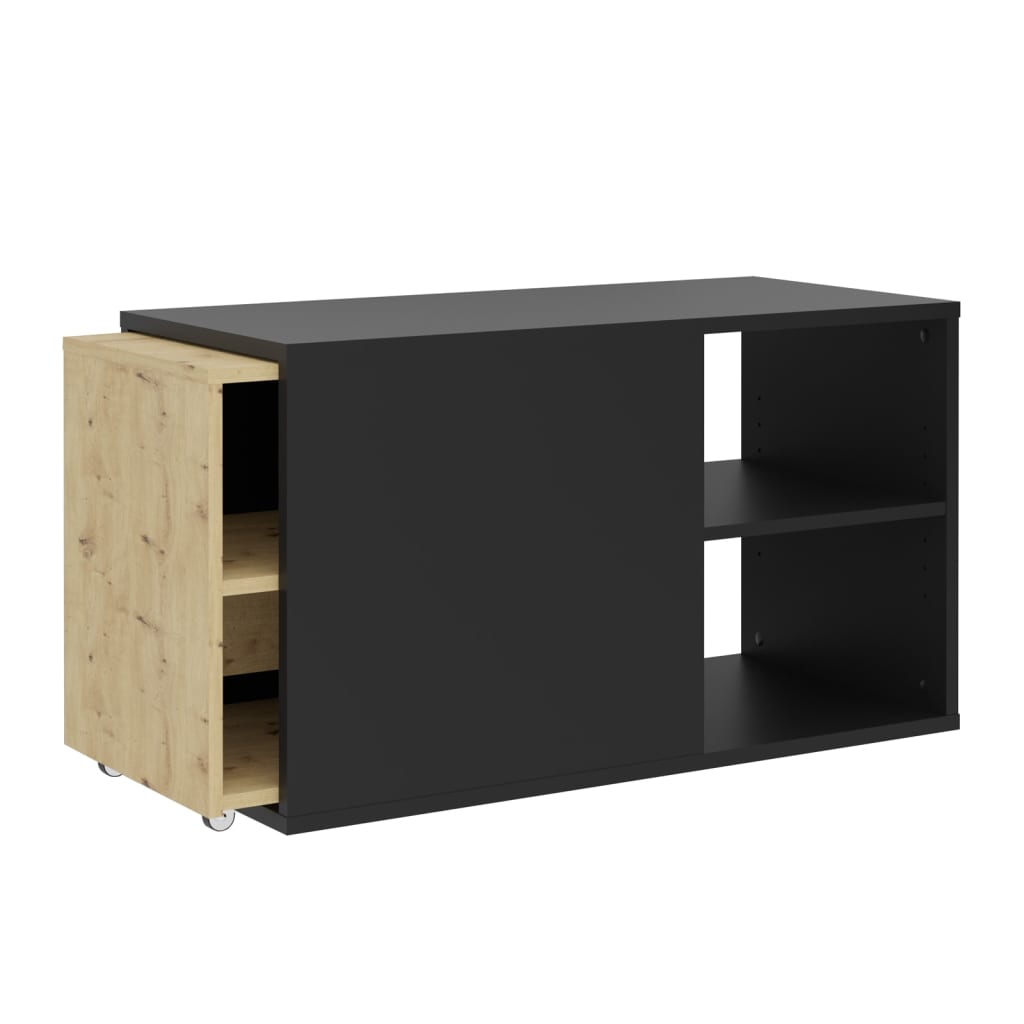 FMD Meuble TV avec 2 compartiments ouverts 133,5x39,9x49,2 cm Meubles TV FMD   