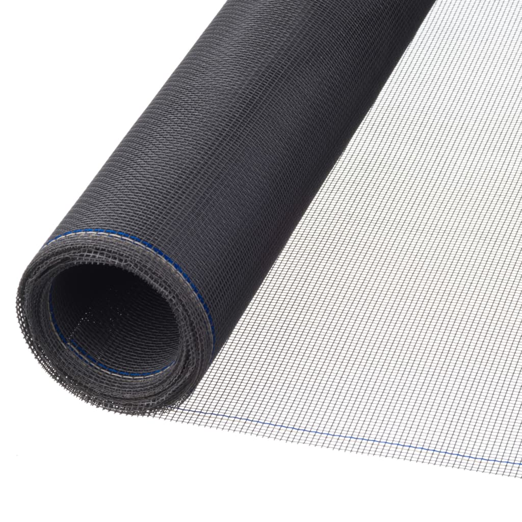 Moustiquaire 1x3 m Fibre de verre Noir Moustiquaires Nature