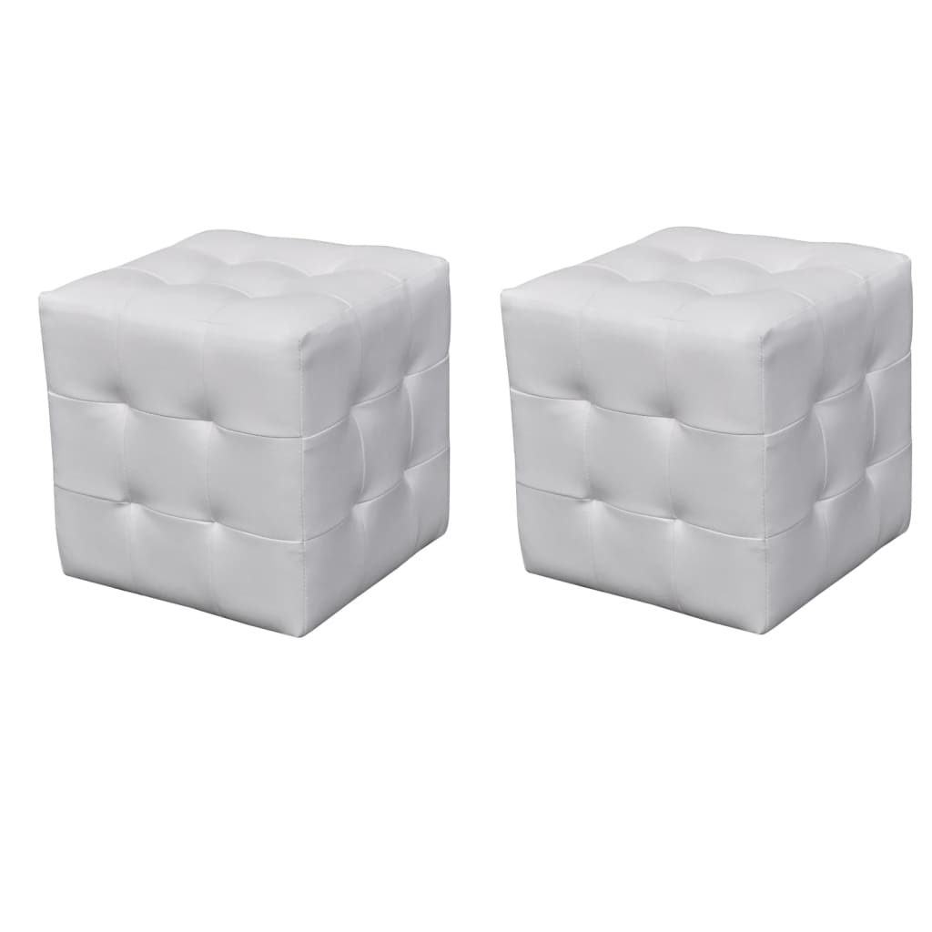 Tabourets cube Blanc - XIOS