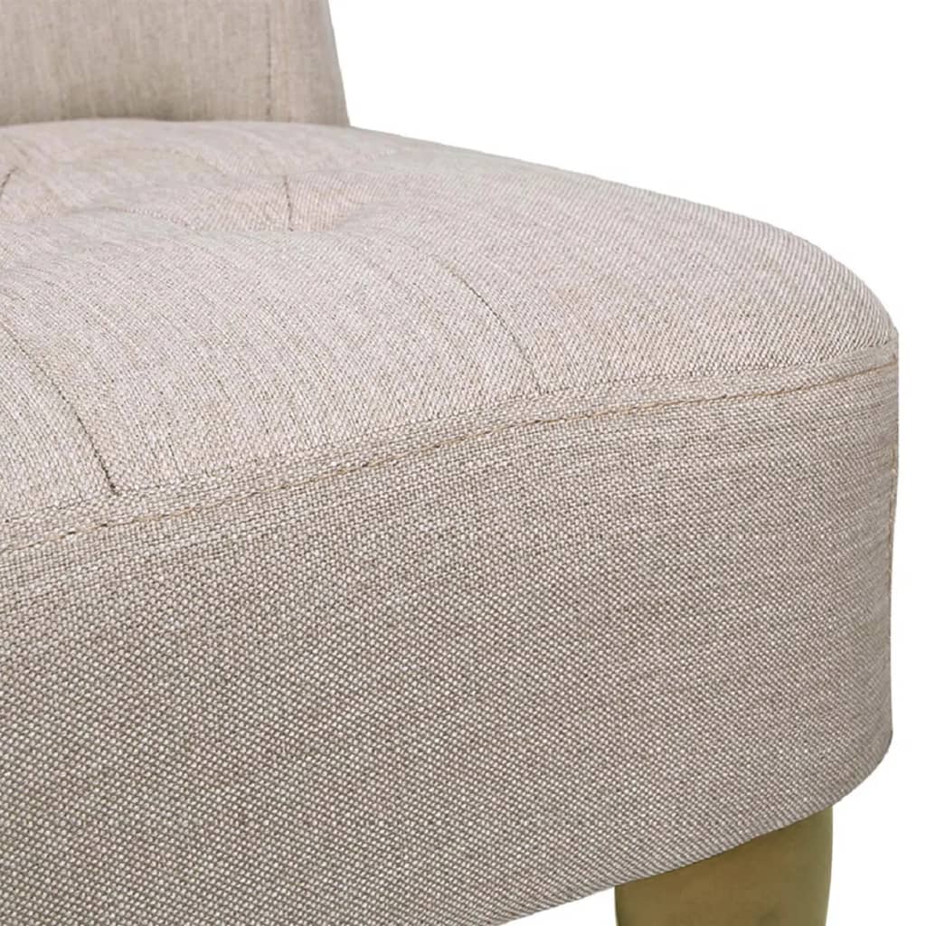 Chaises en style français lot de 2 crème tissu - XIOS