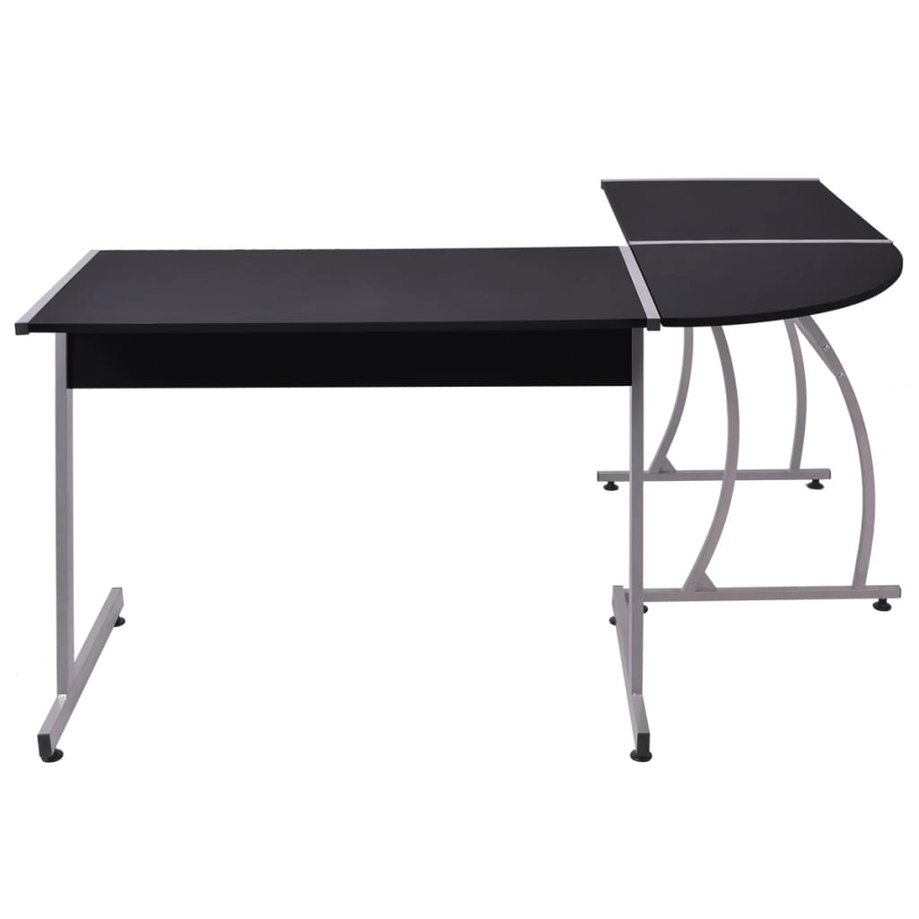 Bureau d'angle en forme de L Noir - XIOS