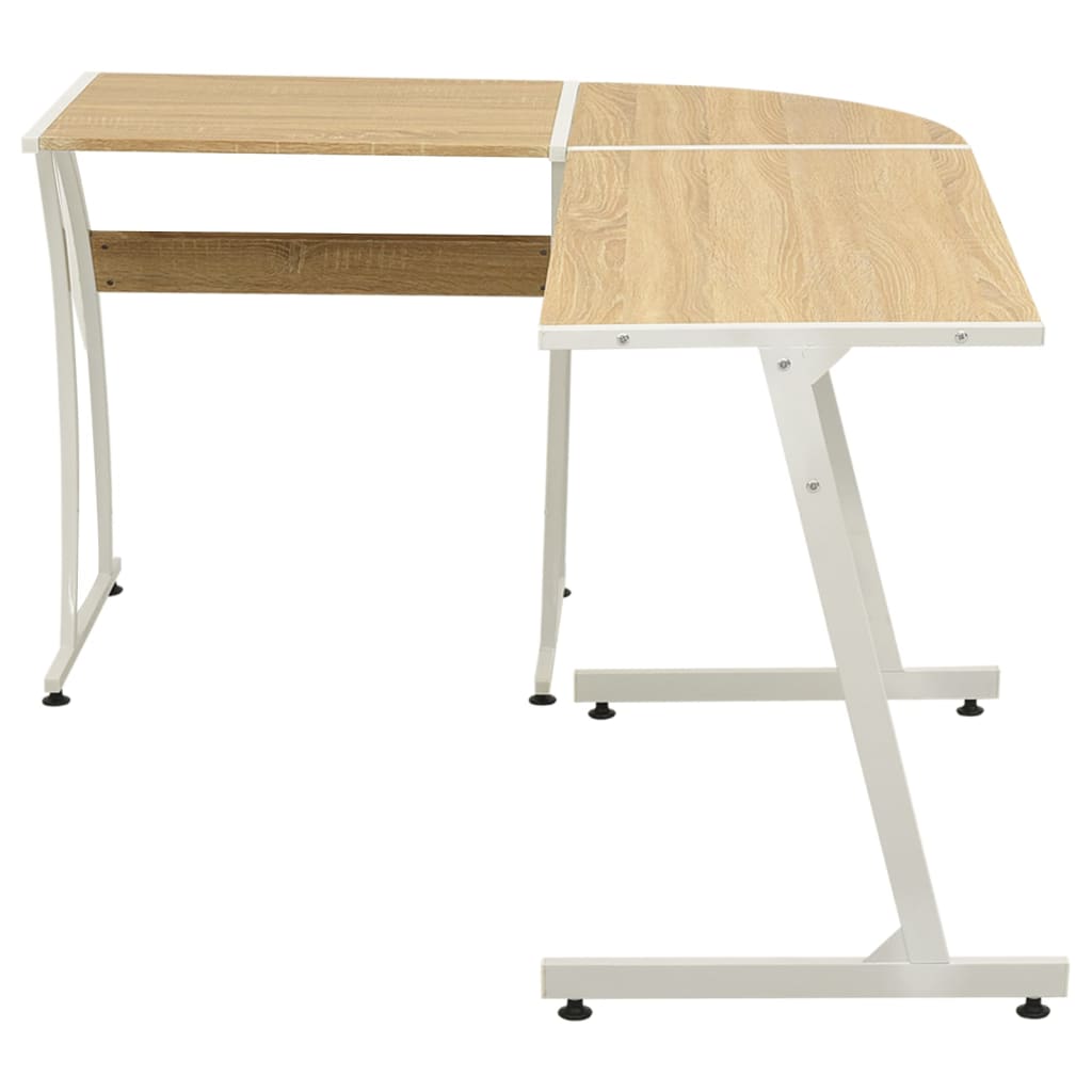 Bureau d'angle en forme de L Chêne - XIOS