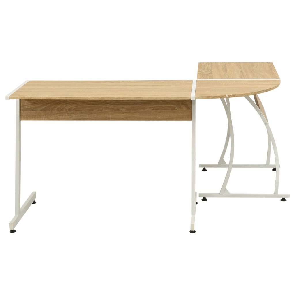 Bureau d'angle en forme de L Chêne - XIOS