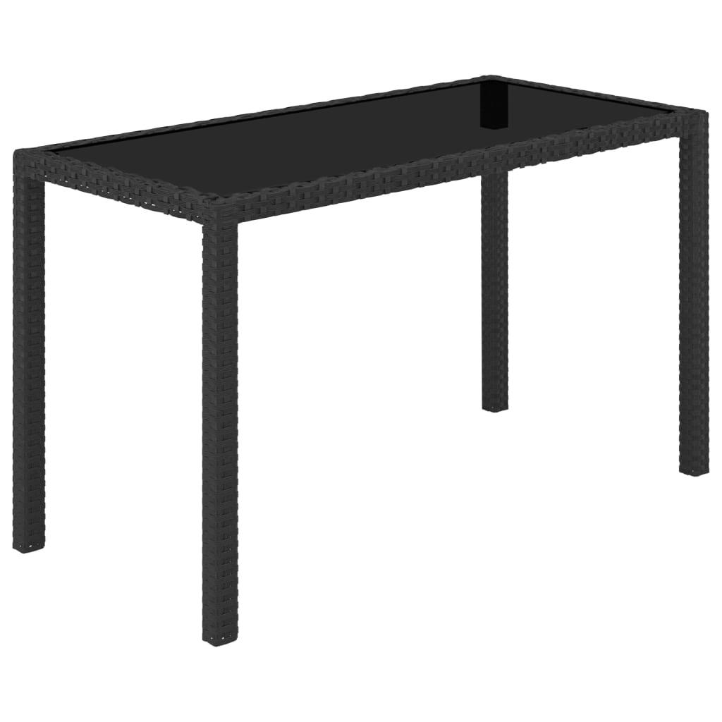 Ensemble à manger d'extérieur 5 pcs coussin Résine tressée Noir - XIOS