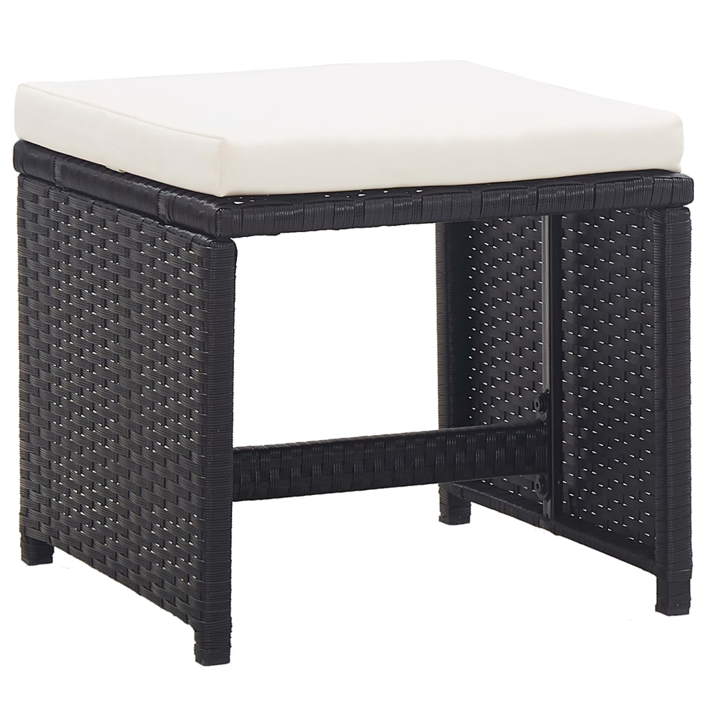 Ensemble à manger d’extérieur 11 pcs coussins résine tressée - XIOS