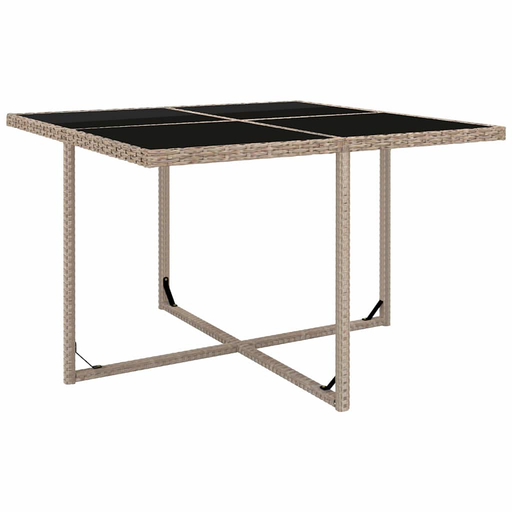 Ensemble à manger d'extérieur et coussins 9 pcs résine tressée - XIOS