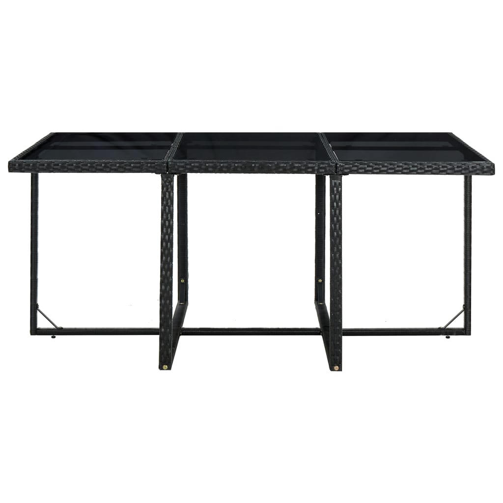 Ensemble à manger d'extérieur 11 pcs coussins résine tressée - XIOS