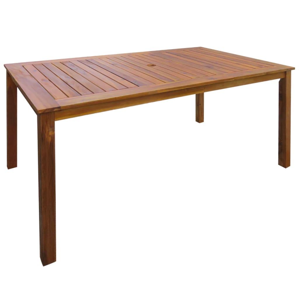 Ensemble à manger d'extérieur 7 pcs Bois d'acacia solide