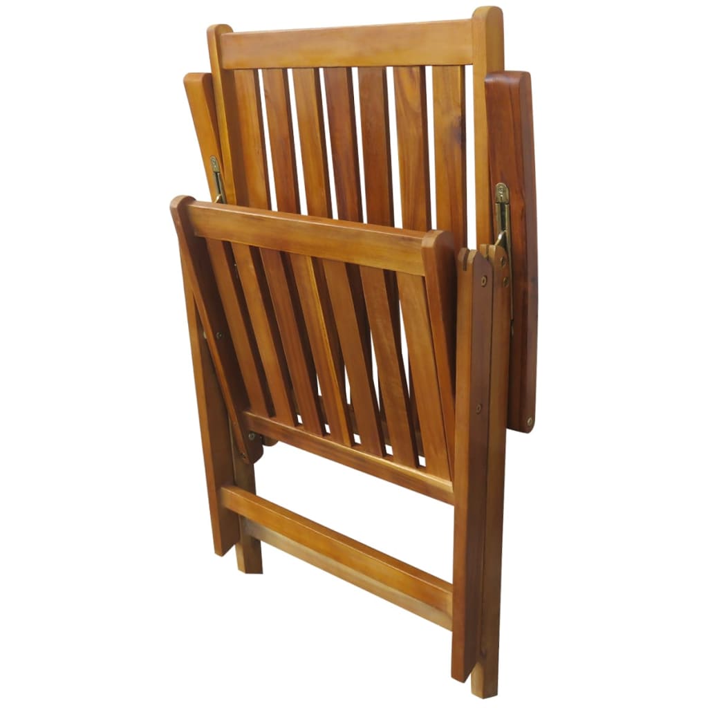 Ensemble à manger d'extérieur 7 pcs Bois d'acacia solide