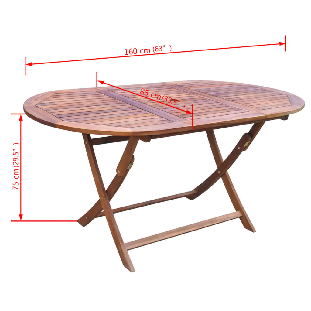 Ensemble à manger d'extérieur 9 pcs et coussins Acacia solide