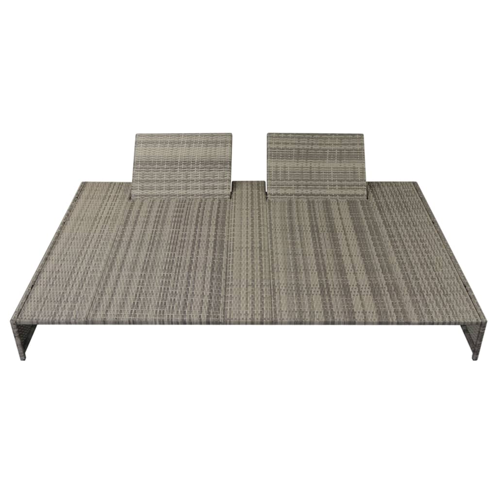 Salon de jardin 5 pcs avec coussins Résine tressée Gris Salons de jardin vidaXL