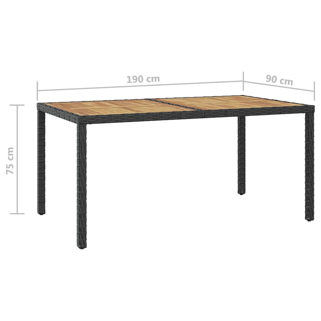 Ensemble à manger d'extérieur 7pcs avec coussins Résine tressée - XIOS