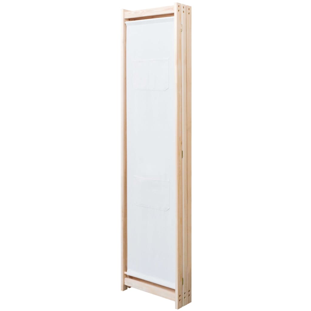 Cloison de séparation 3 panneaux Crème 120x170x4 cm Tissu - XIOS