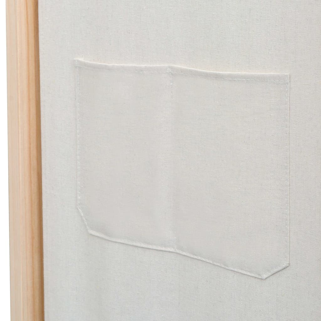 Cloison de séparation 3 panneaux Crème 120x170x4 cm Tissu - XIOS